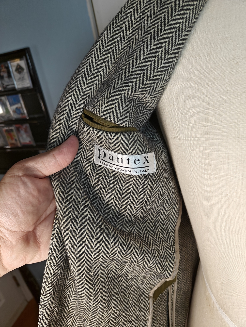 Todd Snyder Sutton Mens 38S Grey Herringbone Tweed Wool Sport Coat Blazer - Picture 8 of 15